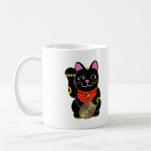 Black Maneki Neko Koffiemok (Links)