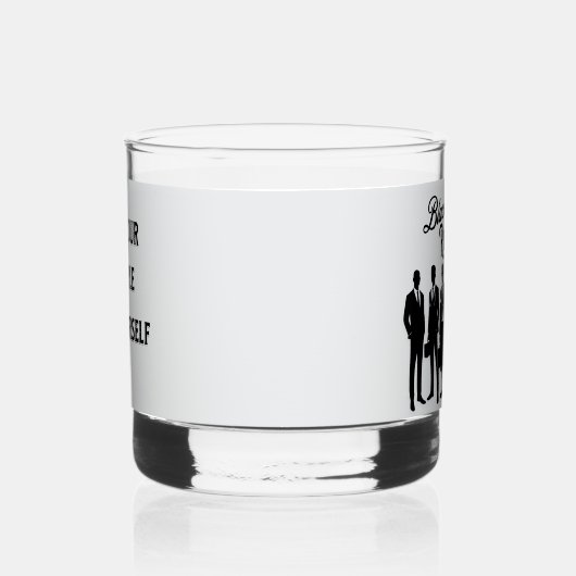 Black Mans Verjaardag Likeur cadeau/Black Rising Whisky Glas (Rechts)