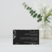 Black Marble 2 Details Enclosure Card Informatiekaartje (Staand voorkant)