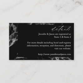 Black Marble 2 Details Enclosure Card Informatiekaartje
