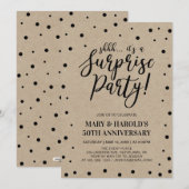 Black & Marble | 50ste verjaast huwelijksjubileum Kaart (Voorkant / Achterkant)