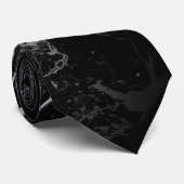 Black Marble abstract Stropdas (Opgerold)