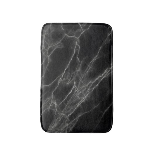 Black Marble Bath Mat (Voorkant Verticaal)