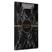 Black Marble Business Klembord met aangepaste teks (Rechts)