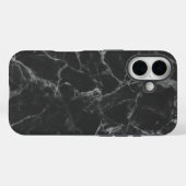 Black Marble Case-Mate iPhone Case (Achterkant (horizontaal))