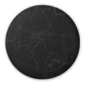 Black Marble Ceramic Knob for Modern Interiors Keramische Knop (Voorkant)