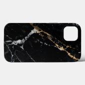 Black Marble Elite Case-Mate iPhone Case (Achterkant (horizontaal))