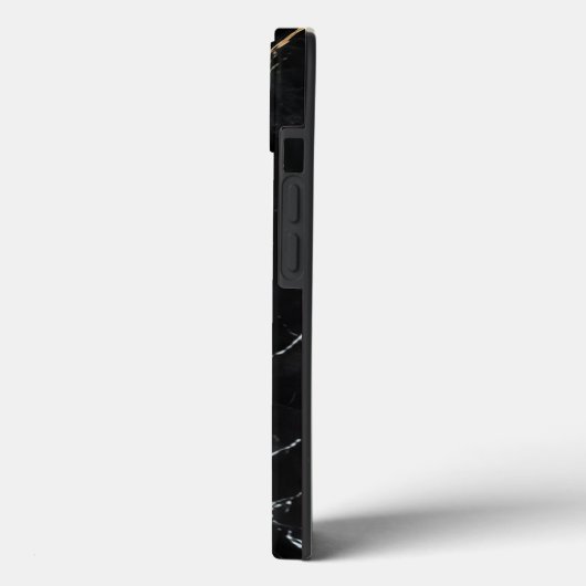 Black Marble Elite Case-Mate iPhone Case (Achterkant / Links)