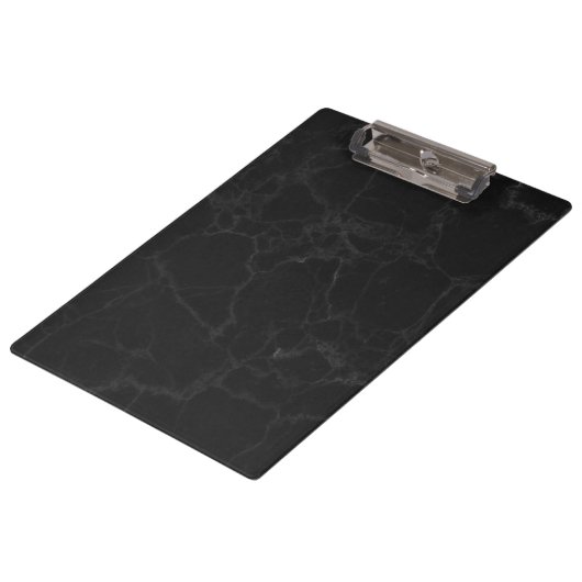 Black Marble Finish Clipboard Stylish and Durable Klembord (Gekanteld)