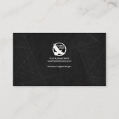 Black Marble Gold Fleck Borders CEO Founder Visitekaartje (Achterkant)