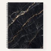 Black Marble Gold Notebook Notitieboek (Voorkant)