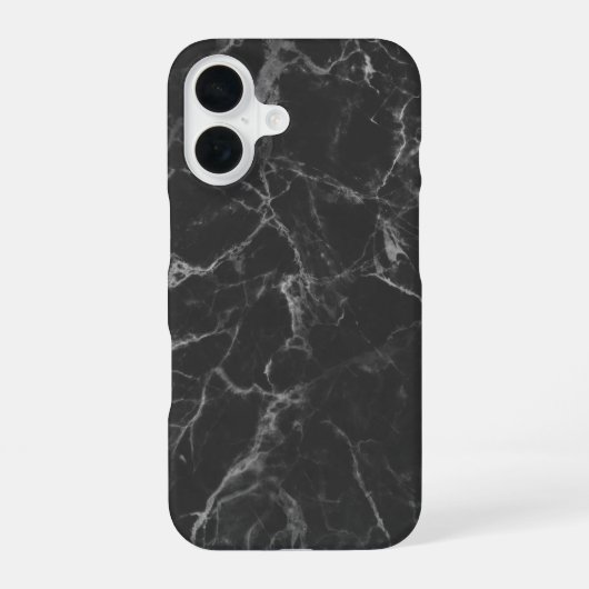 Black Marble iPhone 16 Hoesje (Achterkant)