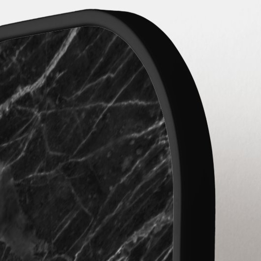 Black Marble Monogrammed Pickleball Paddle (Links Detail)