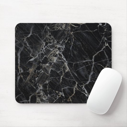 Black Marble Mousepad Muismat (Met muis)