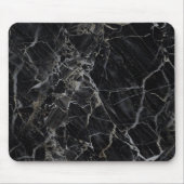 Black Marble Mousepad Muismat (Voorkant)