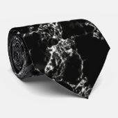 Black Marble Neneck Stropdas (Opgerold)