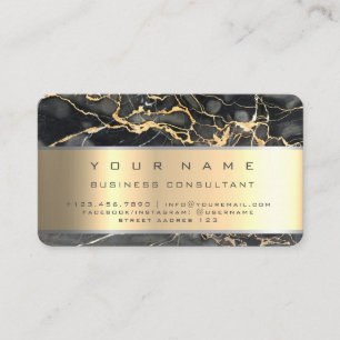 Black Marble Professionele Bedrijfsadviseur Visitekaartje