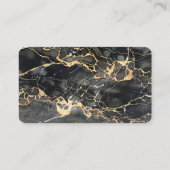 Black Marble Professionele Bedrijfsadviseur Visitekaartje (Achterkant)