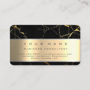 Black Marble Professionele Bedrijfsadviseur Visitekaartje