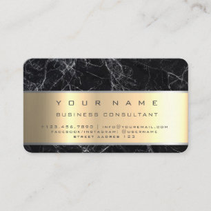 Black Marble Professionele Bedrijfsadviseur Visitekaartje