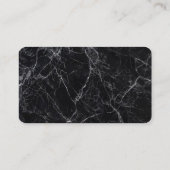 Black Marble Professionele Bedrijfsadviseur Visitekaartje (Achterkant)