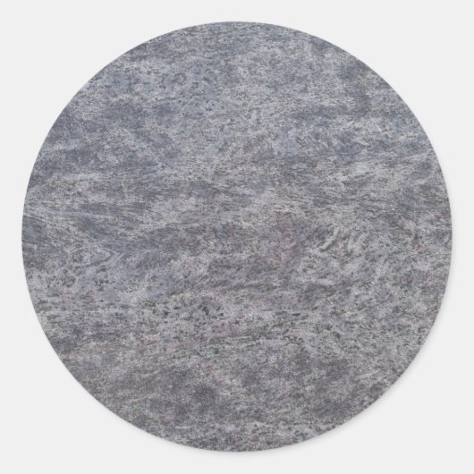 Black Marble Round Sticker (Voorkant)