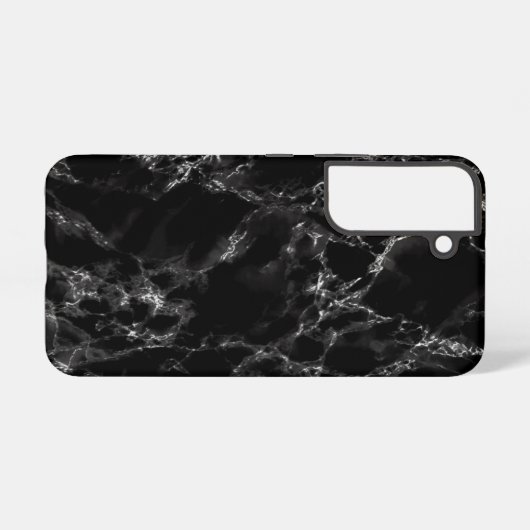 Black Marble Samsung Galaxy Hoesje (Achterkant horizontaal)