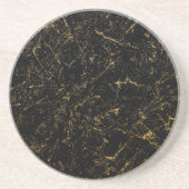Black Marble Sandstone Onderzetter (Voorkant)