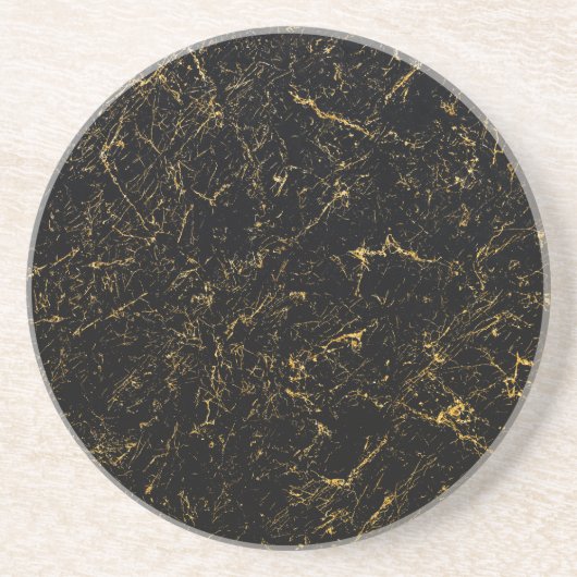 Black Marble Sandstone Onderzetter (Voorkant)