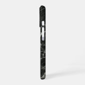 Black Marble Script Naam iPhone 16 Hoesje (Linkerkant)