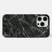 Black Marble Slab iPhone Hoesje (Achterkant horizontaal)