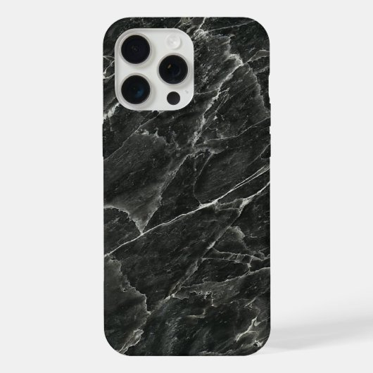 Black Marble Slab iPhone Hoesje (Achterkant)