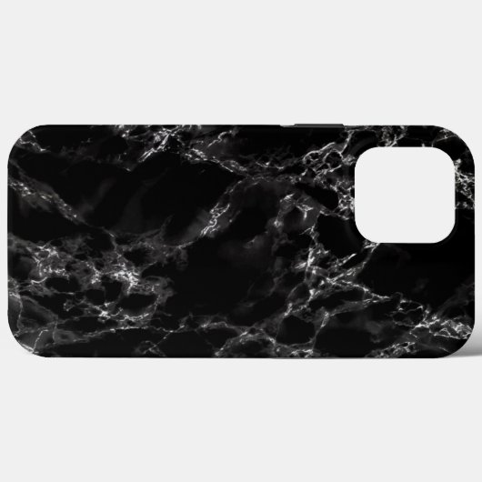 Black Marble Stone - Elegant Case-Mate iPhone Case (Achterkant (horizontaal))