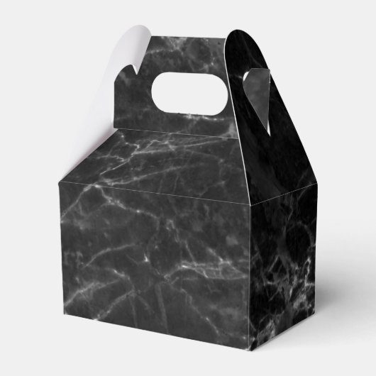 Black Marble Stone Kijk Bedankdoosjes (Voorkant Zijde)