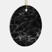 Black Marble Stone Kijk Keramisch Ornament (Rechts)
