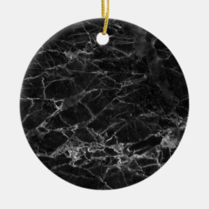 Black Marble Stone Kijk Keramisch Ornament