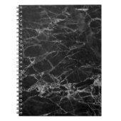 Black Marble Stone Kijk Notitieboek (Voorkant)