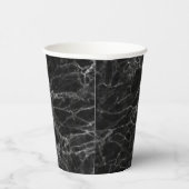 Black Marble Stone Kijk Papieren Bekers (Rechts)