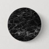 Black Marble Stone Kijk Ronde Button 5,7 Cm (Voorkant)