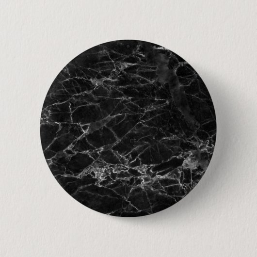 Black Marble Stone Kijk Ronde Button 5,7 Cm (Voorkant)