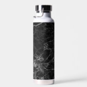 Black Marble Stone Kijk Waterfles (Rechts)
