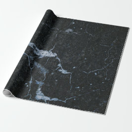 Black Marble Stone Pattern Cadeaupapier