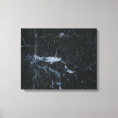 Black Marble Stone Pattern Canvas Afdruk (Voorkant)