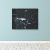 Black Marble Stone Pattern Canvas Afdruk (Insitu (Houten vloer))