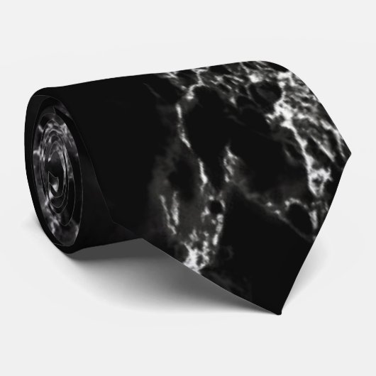 Black Marble Stone Stropdas (Opgerold)