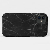 Black Marble Texture Case-Mate iPhone Case (Achterkant (horizontaal))