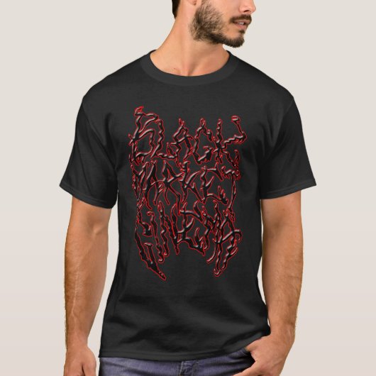 Black Market Death Metal logo T-shirt (Voorkant)