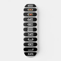 BLACK MAROON Skateboard
