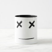 Black Marshmallow Cool Aesthetic Mug Mok (Midden)