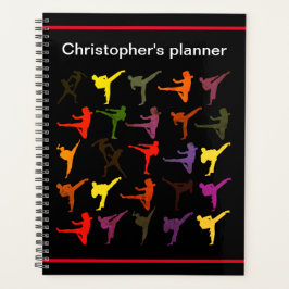 Black Martial Arts Karate Kind Kicks Terug naar Sc Planner